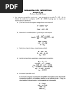 Organización Industrial - Ayudantía N°2 - Monopolio Monoproductor