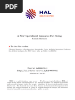 A New Operational Semantics For Prolog. Hal Open Science