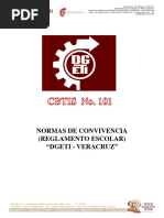 Reglamento Dgeti Estatal Normas de Convivencia 2023 - 2024 Cbtis 101