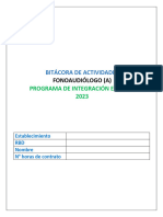 Bitácora Fonoaudiólogo 2023