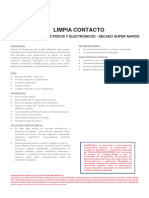 Limpia Contacto - Ficha Tecnica