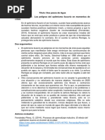 Dos Pesos de Agua: Los Peligros Del Optimismo Ilusorio