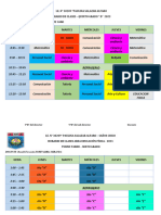 Horario Del Quinto Grado D