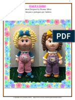 Gracie e Gabby: Pattern Designed by Deanna Albon Traduzida para o Portugues Por Andreia