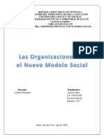 Tema II Las Organizaciones en El Nuevo Modelo Social