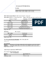 Avaliacao Nutricional e Lista