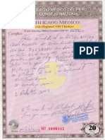 Certificado de Buena Salud