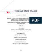 Insuficiente Abastecimiento de Agua Potable en La Población Del Distrito de San Pedro de Nuevo Chimbote" 2020-2021.