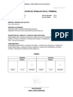 Autorización de Trabajos en El Terminal