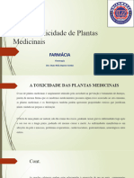 Aula de Toxicidade de Plantas Medicinais