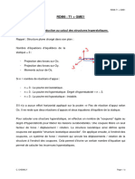 Rdm6: T1 + Gme1: Rappel de Cours: Introduction Au Calcul Des Structures Hyperstatiques