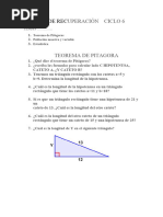 Taller de Recuperación Matemática