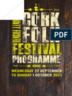 44th Cork Folk Festival Programme 2023