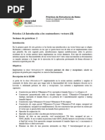 Práctica 1.b Introducción A Los Contenedores: Vectores (II) Sesiones de Prácticas: 2