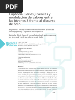 Euphoria. Series Juveniles y Modulación de Valores Entre Las Jóvenes Z Frente Al Discurso de Odio (2022)