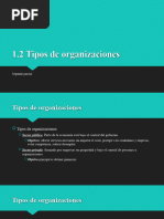 1.2 Tipos de Organizaciones