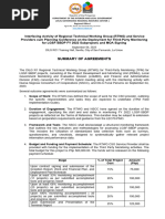 TPM Summary of Agreements