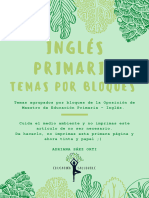 Inglés Primaria: Temas Por Bloques