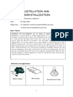 Tesa I. Ambarita - Distillation and Recrystallization