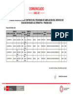 Plazas Vacantes Paseba 2023 1 UGEL 02