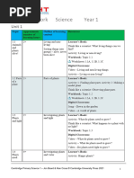 Cambridge Science Schemes of Work