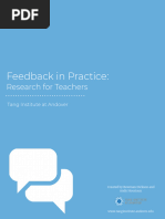 Feedback in Practice