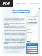 Disability Discrimination Lawyer Los Angeles - Theory Law APC