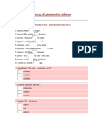 Esercizi Di Grammatica Italiana