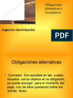 Obligaciones Alternativas y Facultativas