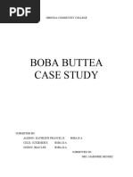 Boba Buttea Case Study 2