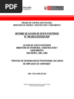 Informe de Acción de Oficio Posterior #160-2023-Oci/5303-Aop