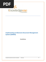 Implementing Electronic Document Management