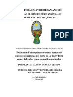 Evaluación Fisicoquímica de Cinco Aceites de Especies Oleaginosas Del Norte de La Paz y Beni Comercializados Como Cosméticos Naturales