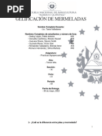 Gelificación de Mermeladas, Sección A.