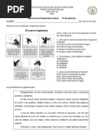 Ejercicio de Comprensión Lectora 5º de Primaria