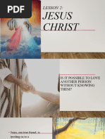 Lesson 2 Jesus Christ