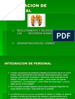 Integracion de Personal