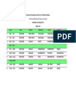 Horario de 701