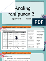 Araling Panlipunan 3: Quarter 1 Week 6