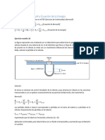 Ejercicios de Bernoulli y Energia