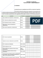 Checklist Capacitación y Adiestramiento