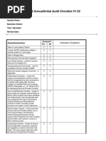 SOC2 Annual Initial Audit Checklist v1 02 Master