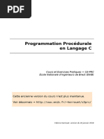 Programmation Procédurale en C