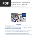 Topic 1 - Unit 3. The Phonation System