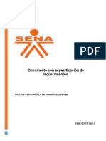 Documento Con Especificacion de Requerimientos