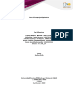 Fase2, Lenguaje Algebraico