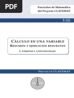 Fascículo Cálculo en Una Variable Límites y Continuidad EPN