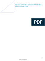 Binomial Table