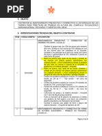 Especificaciones Tecnicas para Mantenimiento Torre de Alturas - Apartado - Antioquia