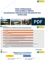 Definisi Operasional Indikator Kinerja Terpilih Modernisasi Pengelolaan Keuangan Blu TAHUN 2023